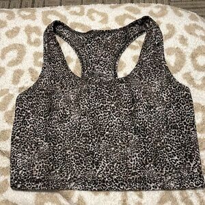 Leopard Print Racerback Tank Top
